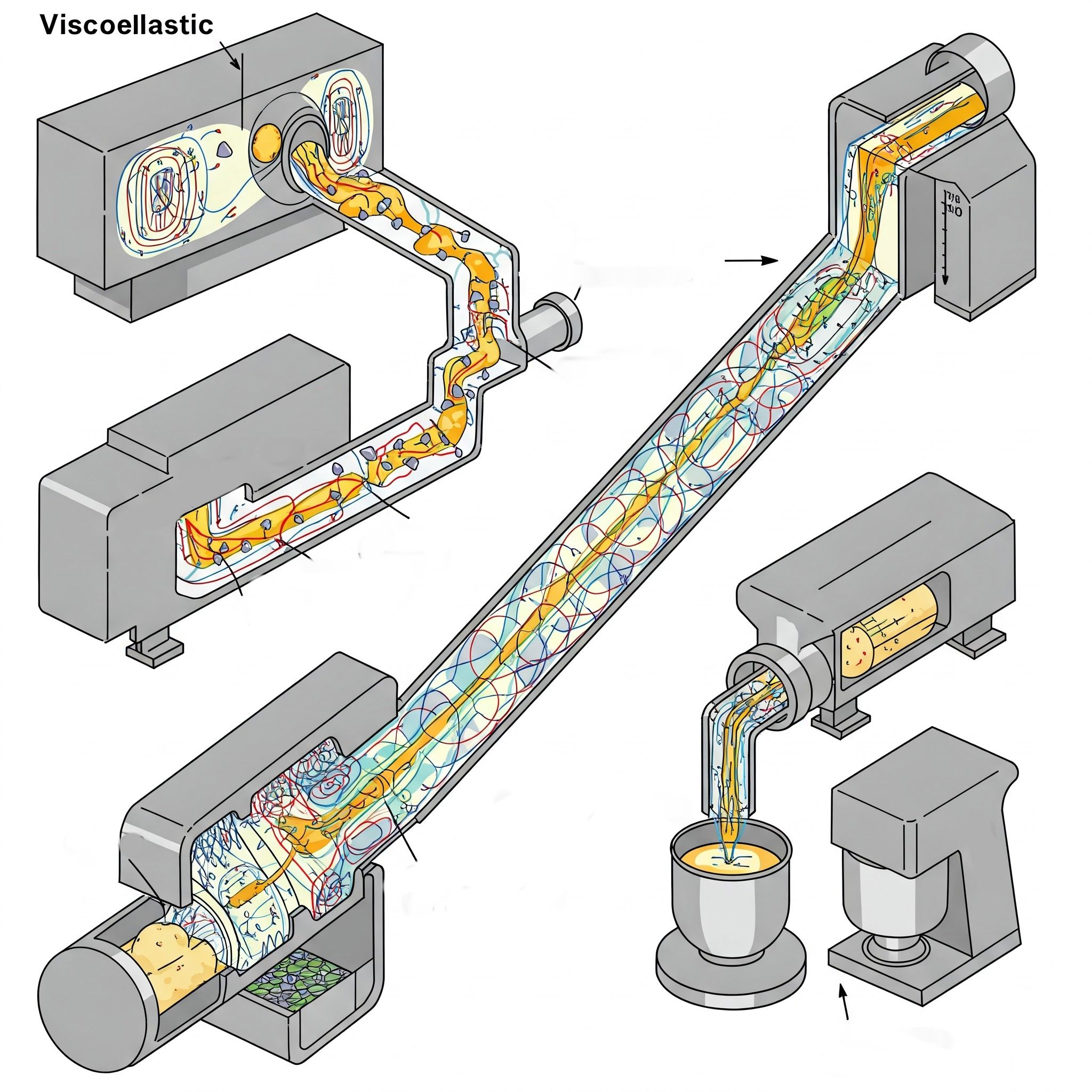 Flujos de materiales viscoplásticos en la industria alimenticia 