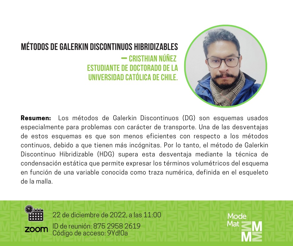 Métodos de Galerkin Discontinuos Hibridizables