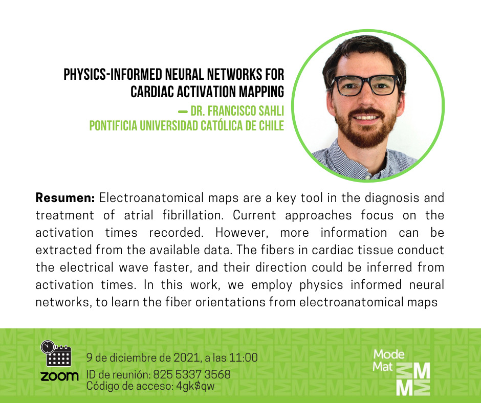 Physics-informed neural networks for cardiac activation mapping