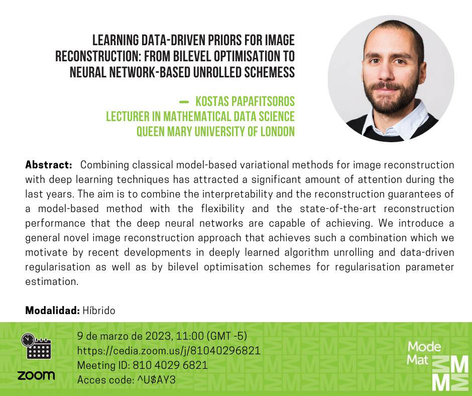 Learning data-driven priors for image reconstruction: From bilevel optimisation to neural network-based unrolled schemes